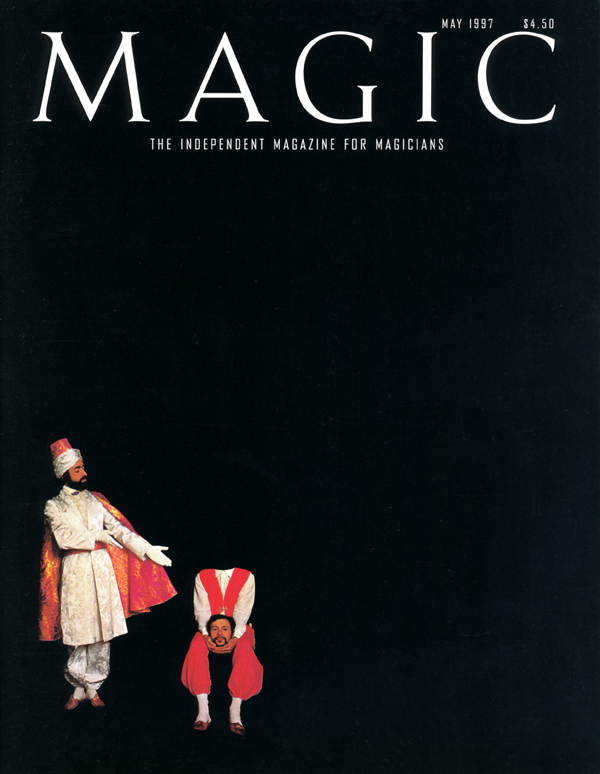 USA, the front cover of the magic magazine "Magic", 1997