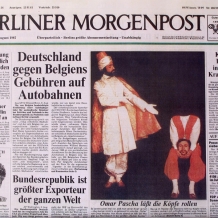 Germany, Berlin, first page of the "Berliner Morgenpost" newspaper, 1987