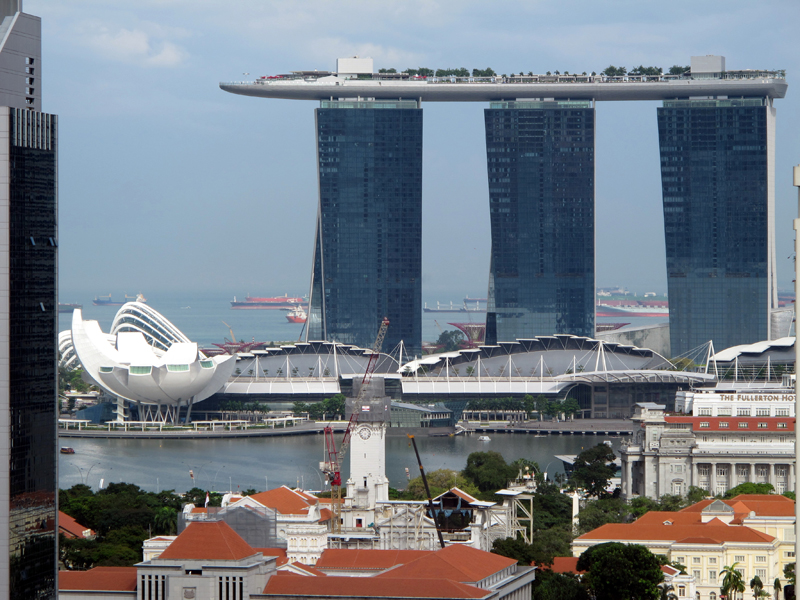 Marina Bay Sands and part of the city